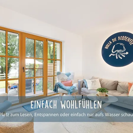 公寓 Holla Boddenfee Im Hoefthus Meerblick Naturstrand Hunde Willkommen 奥特里德维茨